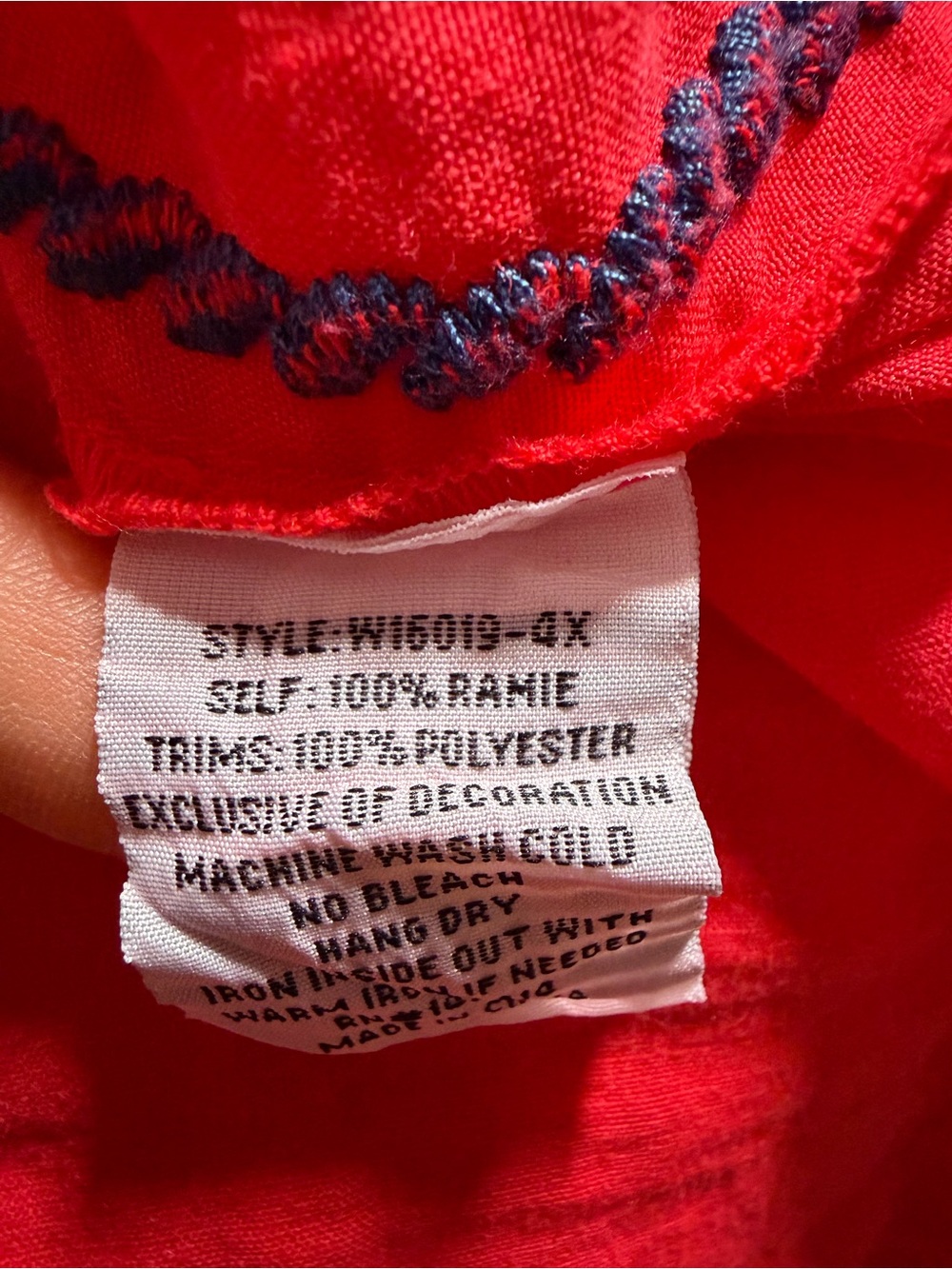 Johnny Was Workshop Juliene Candy Land Embroidered Ramie Tunic 2X - Picture 11 of 11